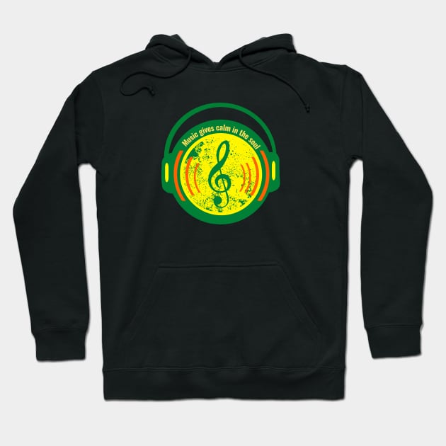 Music gives calm in the soul Hoodie by Virtual Designs18